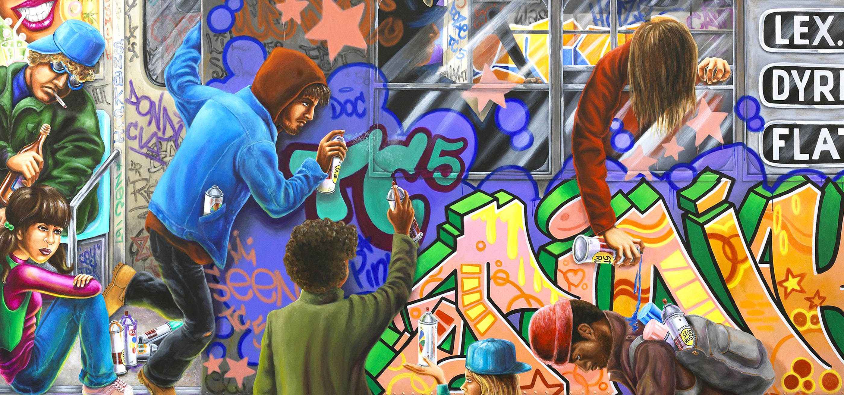 Urbaneez Lady Pink Artist from New York Buy Street Art Online